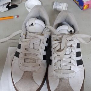 adidas White and Black Athletic Shoes